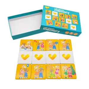 Özel eğitici oyuncak toptan çocuk kurulu bellek oyunu Flash kart ücretsiz örnek