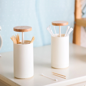 Press Type Pop Up <b>Toothpick</b> Box Cotton Swab Storage Case Organizer <b>Toothpick</b> Holder Dispenser Container - Product Image 2