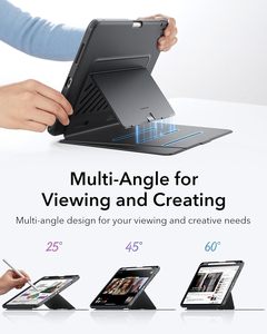 <span class=keywords><strong>Custodia</strong></span> per <span class=keywords><strong>iPad</strong></span> <span class=keywords><strong>Air</strong></span> 11 pollici (M4/M3/M2 2026-2020) 5a/4a generazione con supporto verticale multi-angolo, ultra-stabile e portapenna integrato - Product Image 4
