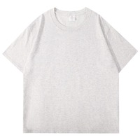 T-shirt d'été en pur coton épais, confortable et doux pour la peau, à manches courtes, coupe ample, décontracté, élégant, basique et tendance pour le quotidien