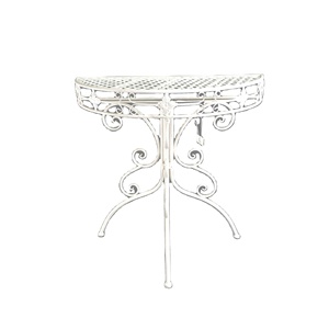Table de Console demi-ronde en fer, mobilier de maison, <span class=keywords><strong>pour</strong></span> jardin et Patio extérieur - Product Image 1
