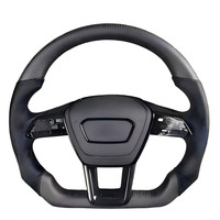 Volant en fibre de carbone forgé pour Audi A4 A4L B7 A6L C6 A3 8P Sportback TT 8N MK1 Rs7 Rs5 S3 B9 A7 8v S4 B9 B8 S5 Rs6 R8