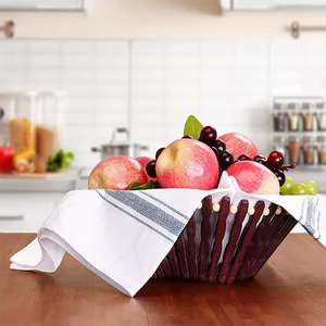 <span class=keywords><strong>Essuie</strong></span>-vaisselle en coton naturel de luxe réutilisable de haute qualité, super absorbant, lavable, serviette de cuisine classique - Product Image 4