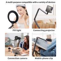 Bras de microphone professionnel robuste 360° °   Support de microphone rotatif et réglable avec bras articulé pour le gaming et le streaming