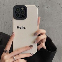 Coque de téléphone portable en cuir TPU souple avec impression rayée blanche pour iPhone X Xr Xs 11 12 13 14 15 16 17 18 Pro Max