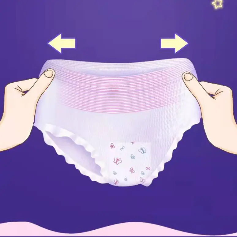 Penjualan laris produk kebersihan wanita Harga Murah menakjubkan perlindungan periode semalam celana pakaian dalam menstruasi untuk anak perempuan