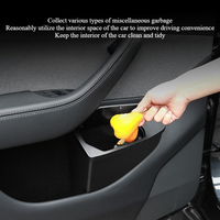 Poubelle de rangement pour porte avant de Tesla Model Y Juniper 2025, boîte de rangement multifonctionnelle pour porte de voiture, accessoires de voiture