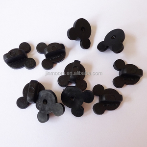 Wholesale Custom Mouse Shape Black Plastic Butterfly Clutch <strong>Pin</strong> <strong>Back</strong> Hat Rubber <strong>Pin</strong> <strong>Badge</strong> <strong>Backs</strong> - Product Image 3