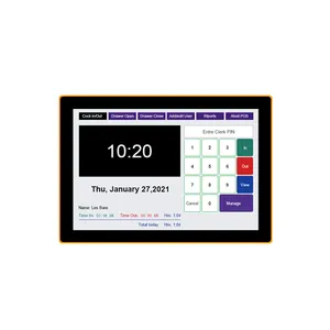 LED Scheduled Meeting Tablet 10.1-Inch Capacitive Touch Screen RK3566 9.0 NFC POE BT IC Android Wall Mounted Meeting Tablet