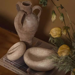 Bandeja Decorativa de Mármol de Alta Gama, Estilo Nórdico, Moderno, Vintage, Francés, para Sala de Estar, Estilo Wabi-Sabi - Product Image 5