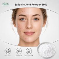 Poudre d'acide salicylique 99% CAS 69-72-7 Qualité cosmétique Exfoliant Poudre d'acide salicylique