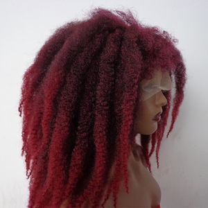 Ombre Glueless Short <strong>Afro</strong> Crochet Hair Lace Front <strong>Wigs</strong> With Bangs for Black Women African Synthetic Cosplay <strong>Wig</strong> Lace <strong>Wig</strong> - Product Image 6