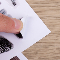 Étiquettes personnalisées de haute qualité, adhésives en PVC transparent, brillantes, résistantes aux UV, numériques, imperméables, thermosensibles, logo 3D découpé