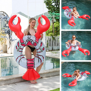 Flotador Inflable de Langosta para Adultos, Diversión en la Piscina, PVC Rojo, Unisex - Product Image 2