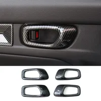 Autocollants décoratifs pour poignée de porte intérieure gauche et droite de voiture, pour Honda Civic 11e génération F15 Type R, accessoires intérieurs extérieurs