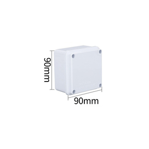 90x90x50mm IP65 <b>Waterproof</b> Junction <b>Box</b> ABS Plastic Custom Hole Opening Support with Built-in Sealing Strip Outdoor Enclosure - Product Image 3