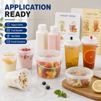PP Plastic voedselbeker emmer fles 120ml-1000ml yoghurt fruit drank verpakking container gemaakt in China