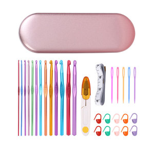 2026 Crochet Needles Set with Storage Case Ergonomic <b>Knitting</b> DIY Hand <b>Knitting</b> Craft Art Tools <b>for</b> <b>Beginners</b> - Product Image 2