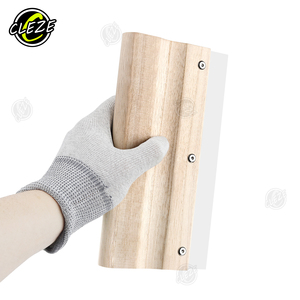 Spatule <span class=keywords><strong>de</strong></span> sérigraphie CLEZE 90 duromètres en <span class=keywords><strong>laine</strong></span> et caoutchouc, confortable et flexible, pour covering automobile, 21x14cm, outils <span class=keywords><strong>de</strong></span> manipulation d'encre - Product Image 3
