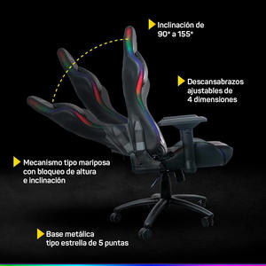 Silla <span class=keywords><strong>Gamer</strong></span> Con <span class=keywords><strong>Luces</strong></span> <span class=keywords><strong>LED</strong></span> Y Masajeador Lumbar White Racing Chairs Cadeira De Jogos Silla <span class=keywords><strong>Gamer</strong></span> Rgb Rosa Masaje Silla Gaming - Product Image 2