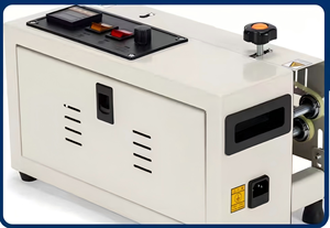 Máquina de Sellado Térmico Continuo Automática Eléctrica HIPAC FR400 para Bolsas de Bebidas y Ropa y Embalaje de Películas - Product Image 4