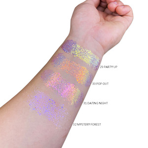 10g Poudre scintillante végane pour maquillage d'Halloween, fard à paupières crémeux, gel pailleté effet caméléon, base de fard à paupières, marque privée - Product Image 4