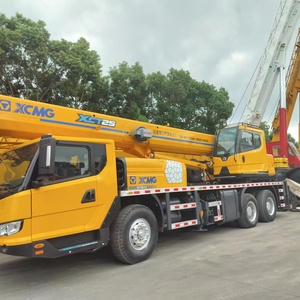 รถเครนบรรทุกมือสอง XCT25 สีเหลือง พร้อมบูมยืดและตะขอ พร้อมใช้งาน - Product Image 5