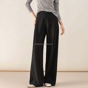 Vendita all'Ingrosso di <span class=keywords><strong>Pantaloni</strong></span> a Gamba Larga <span class=keywords><strong>con</strong></span> Tasche, <span class=keywords><strong>Pantaloni</strong></span> Casual da <span class=keywords><strong>Donna</strong></span> per Ufficio, Vestibilità Ampia a <span class=keywords><strong>Vita</strong></span> Alta - Product Image 1