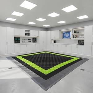Dalles de <span class=keywords><strong>garage</strong></span> antidérapantes en PP emboîtables 40x40cm, design chinois, épaisseur 18mm, pour <span class=keywords><strong>garage</strong></span>, atelier, hôpital - Product Image 4