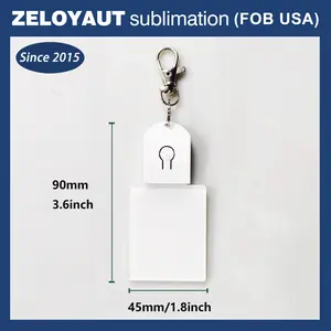 Sublimation Wholesale Custom Acrylic LED Keyrings High Quality Blanks Creative Gifts Couple Gifts Promotional Gifts