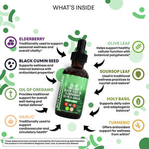 Complément alimentaire végétalien pour le soutien immunitaire, sans gluten, avec <span class=keywords><strong>sureau</strong></span> et feuille d'olivier pour la résilience saisonnière - Product Image 2