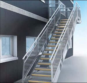 외관 계단 디자인 조립식 계단 스틸 단계 난간 계단 - Product Image 5