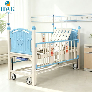 <span class=keywords><strong>Lit</strong></span> médical pour enfants réglable manuellement avec barrières <span class=keywords><strong>de</strong></span> sécurité pliables pour hôpital, clinique et utilisation à domicile pour la récupération médicale - Product Image 1