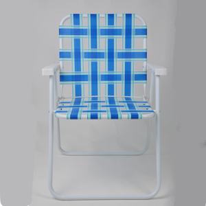 كرسي تخييم بمسند ذراع معدني من الألومنيوم أنبوب فولاذي قابل للطي شبكة ريترو استراحة العشب الشاطئ المحمول خفيف الوزن للبالغين - Product Image 1