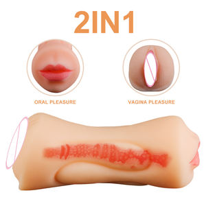 Sıcak satmak yapay vajina erkekler Masturbator cep kedi Oral seks derin erkekler için seks oyuncakları erkek mastürbasyon - Product Image 2