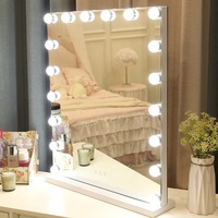 BOYA — miroir de vanité de grande taille pour hollywood, miroir de Table à coiffeuse avec chargeur USB, vente en gros
