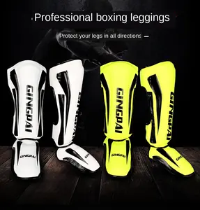 Coussinets de Protection pour les jambes, accessoire de boxe, protège-yeux brillants thaï, Muay