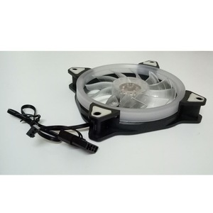 120x120x25mm RGB LED Fan 12V Computer Case Cooling Fan 3pin 4pin With Single Ring Light Effect - Product Image 2