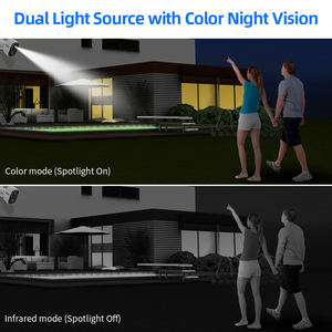 Panel daya baterai deteksi gerakan AI 3MP untuk Cctv nirkabel keamanan luar ruangan wifi camara solar - Product Image 5