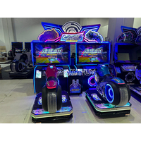 Machine d'Arcade Simulateur de Moto de Course Futuriste à Double Jeu de Haute Qualité à Monnayeur