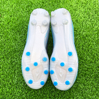 Chaussures de football pour hommes personnalisées en gros du fabricant, style sportif, crampons de mode d'extérieur, avec maintien de la cheville, en maille, été automne