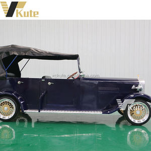 Voiture électrique de tourisme vintage certifiée CE, véhicule rétro classique pour hôtels, zones touristiques et navettes de parc - Product Image 5
