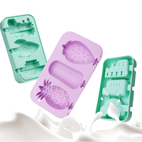 Moule à glace en silicone de haute qualité pour plusieurs formes de cartons, moules à bâtonnets glacés faits maison en silicone pour la crème glacée