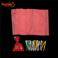 Pochette plate jetable personnalisée Stan Up Sacs en caoutchouc Dessert Cookies Biscuit Cuisson Pain Bonbons Violoncelle Cellophane Sac d'emballage
