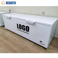 Congélateur coffre horizontal à ouverture par le haut de grande capacité (152L-1000L)