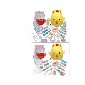 Sac à dos jaune, ensemble de jouets de médecin pour enfants, en plastique PC, pour cadeaux - Product Image 3