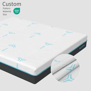 Funda protectora de colchón completamente cerrada de seis lados con cierre de cremallera, almohadilla acolchada gruesa para colchón - Product Image 1