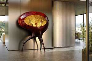 خزانة عرض فنية ، خزانة بيض حديثة ، علبة عرض من <span class=keywords><strong>Orion</strong></span> مع لوح جانبي معدني ليد ، أثاث مدخل غرفة المعيشة لتناول الطعام - Product Image 5