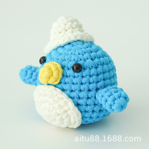 Kit de <span class=keywords><strong>crochet</strong></span> pour débutants, pingouin animal, très vendu, avec fil <span class=keywords><strong>facile</strong></span> à utiliser, kit de <span class=keywords><strong>crochet</strong></span> DIY pour débutants - Product Image 2