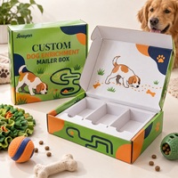 Boîte d'expédition personnalisée pour l'enrichissement des chiens, en carton ondulé E-Flute, pour les fournitures pour animaux de compagnie